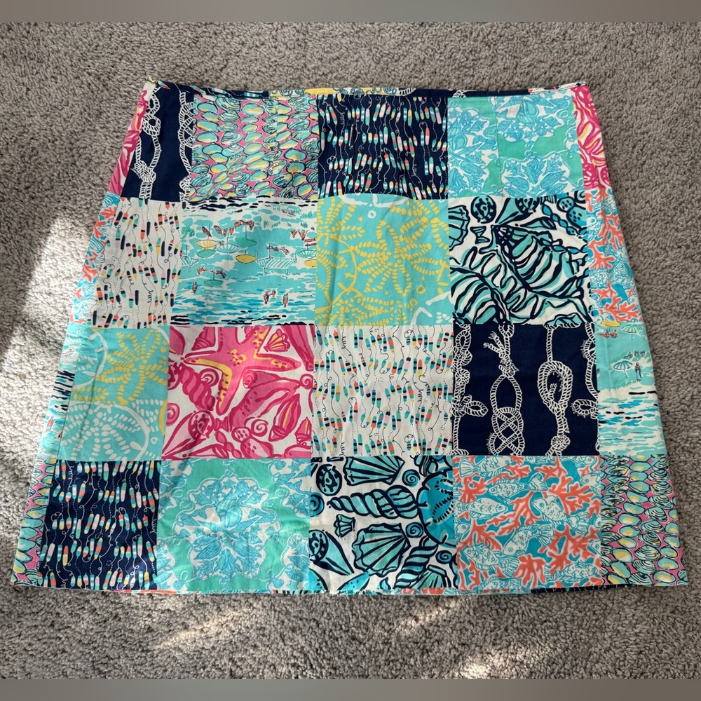 Vintage Lilly Pulitzer Marigold Sailor Patchwork Skort